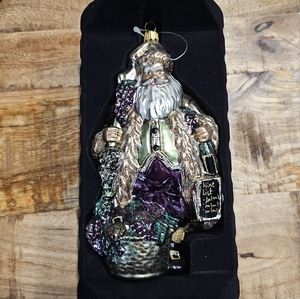 Trimsetter Santa Wine List Large Ornament